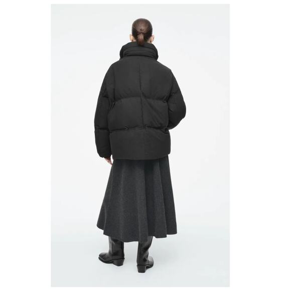 COS Oversized Hooded Down Puffer Jacket Size US/Large - Picture 3 of 16
